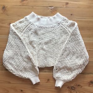 Free People Pandora’s Boatneck sweater ivory